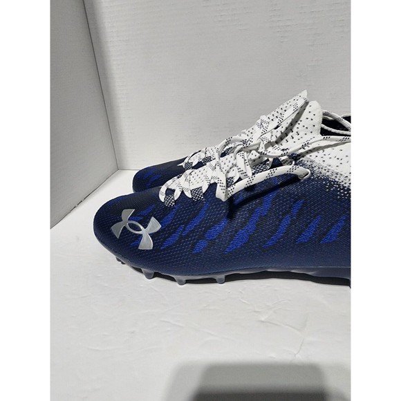 Under Armour Spotlight Men Sz 12.5 Blue Football Lacrosse Cleats 3023959-103 UA main image 6